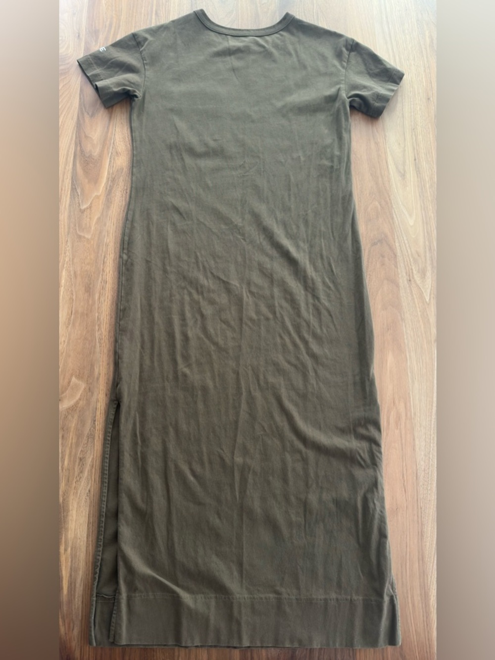 Everlane Organic Weekend Maxi Dress Olive Green Small Like New - Picture 8 of 9